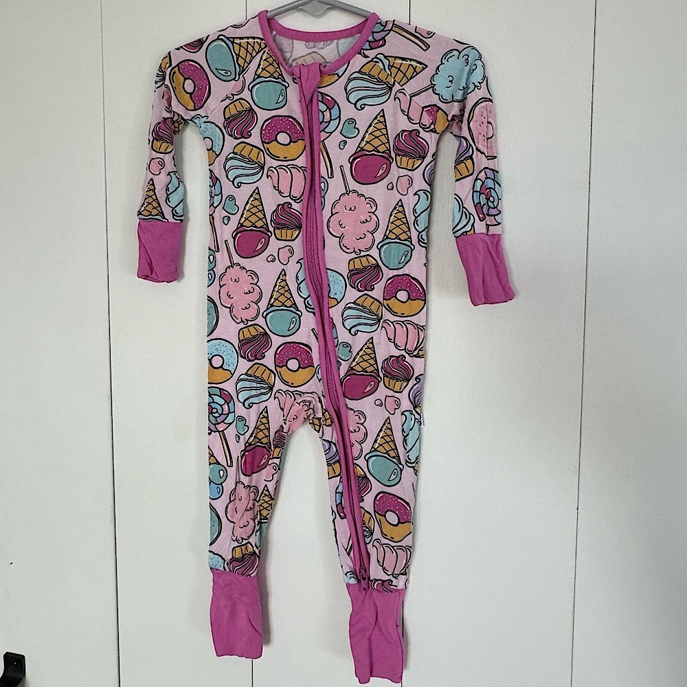 Little Sleepies Sweet Treats 3-6 month convertible zippy